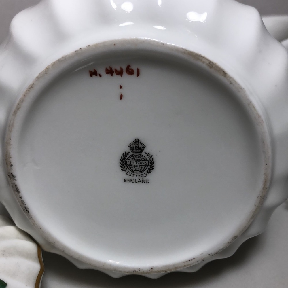 Coffee POT ENGLAND MINTONS Floral with Gold Accents - Picture 8 of 8